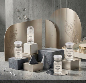 Viareline Micro Penetration System kit styled on stone blocks with gold panels