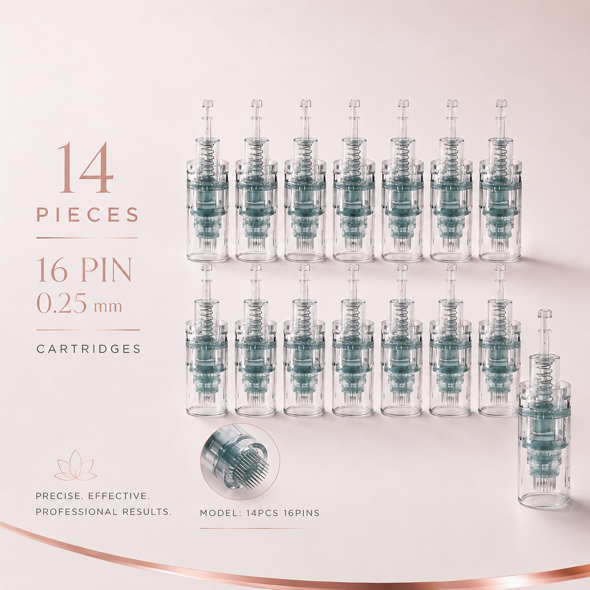 HeyPixsi™ DermaPen Pro Replacement Needle Cartridges 16 Pin 0.25mm