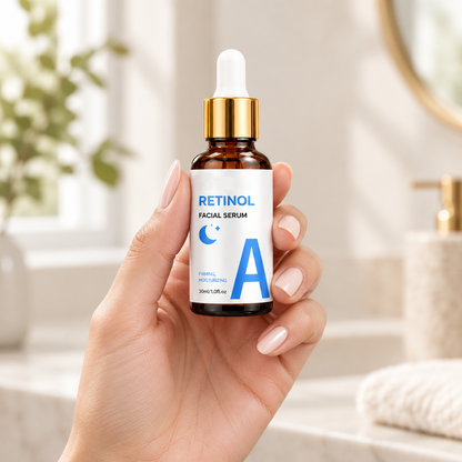 HeyPixsi™ Vitamin C, Hyaluronic Acid & Retinol Facial Serum Set - 3 x 30ml