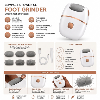 HeyPixsi™ PediGlow - Foot Scrubber